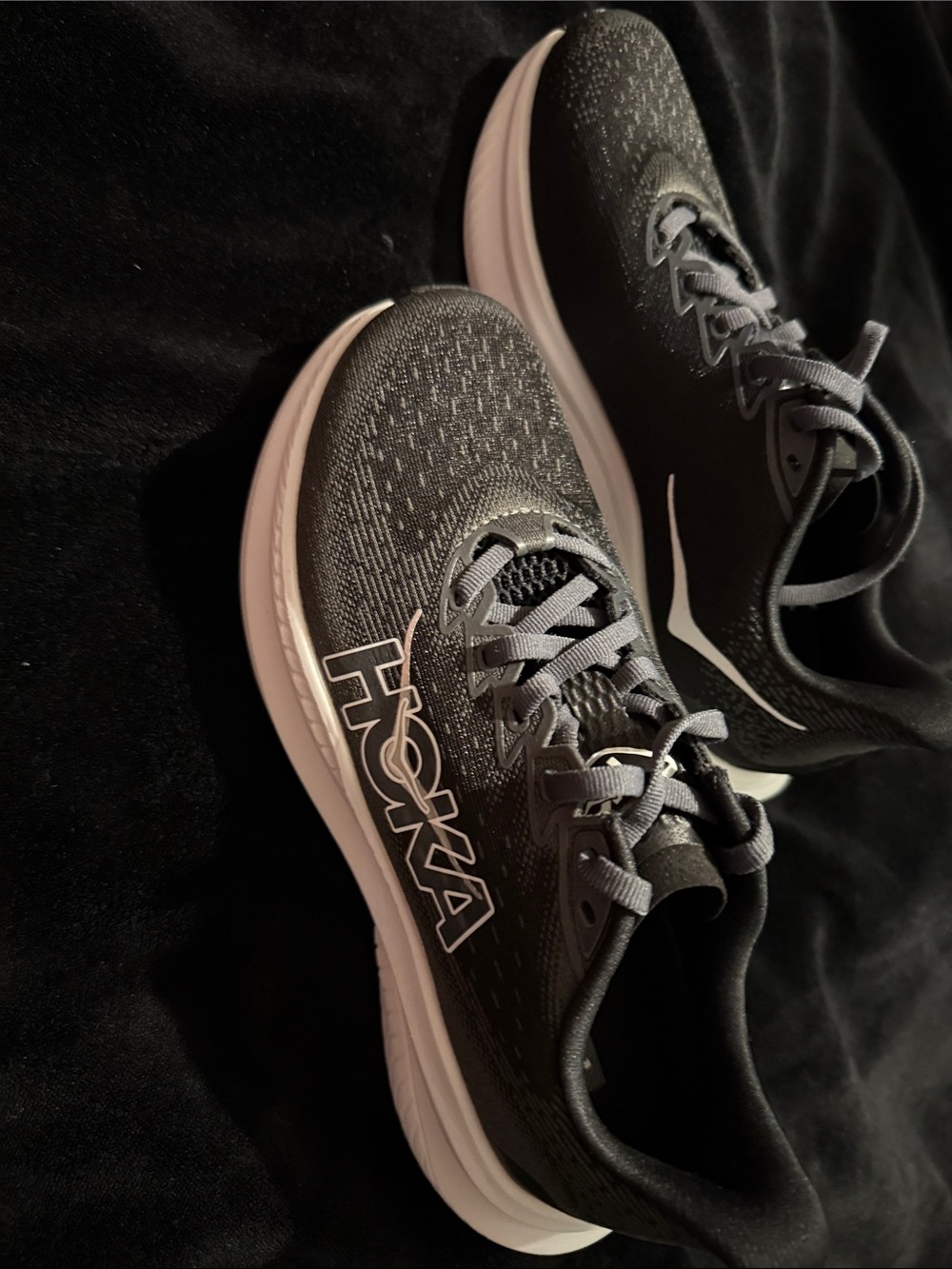 Hoka Mach 6 Running Shoes - Black/White - Picture 2 of 5